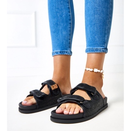 Fekete horgolt szárnyak állítható Kliris csíkokkal 1