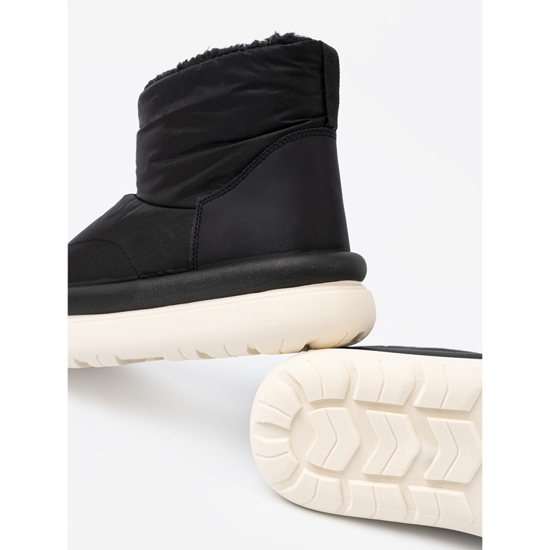 Shelvt Vízálló fekete hócsizma szőrme belső 2