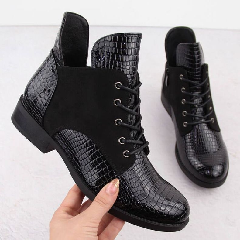 Vinceza VinZ Boots 16477 -ben január348A fekete 1