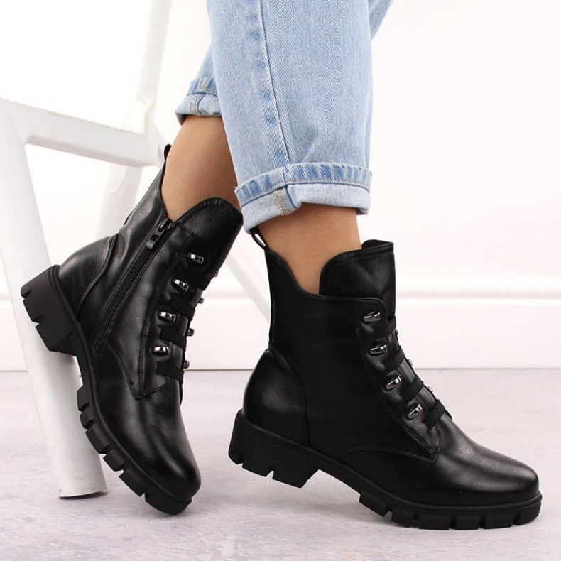 M.Daszyński Csizma szigetelt munkavállalók M. Dasyński az MR23123 SAN46 -ban fekete 2