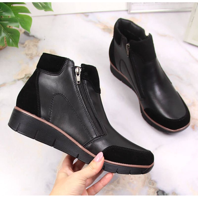 Kényelmes szigetelt csizma Filippo W PAW370 fekete 1