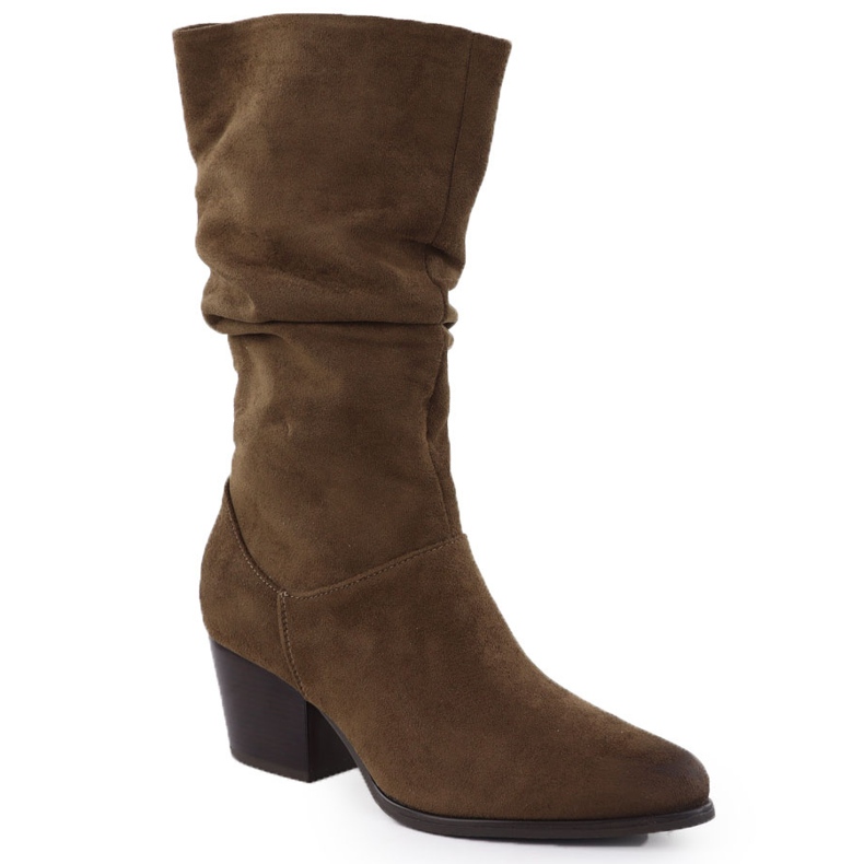 Brown Suede Boots VinceZa 26-58597 1