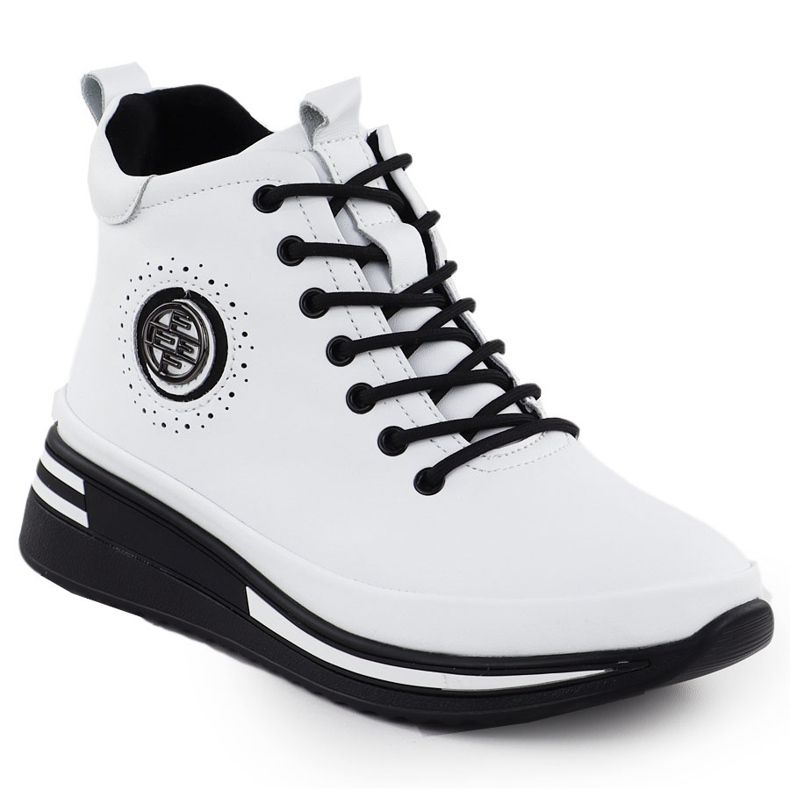 Filippo DBT4215 bőr ékek fehér 1