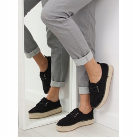 Fekete női espadrillák LL-118 Fekete 1