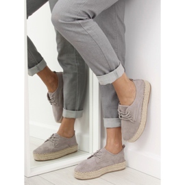 Szürke női espadrillák LL-118 Szürke 1 Szürke női espadrillák LL-118 Szürke 1