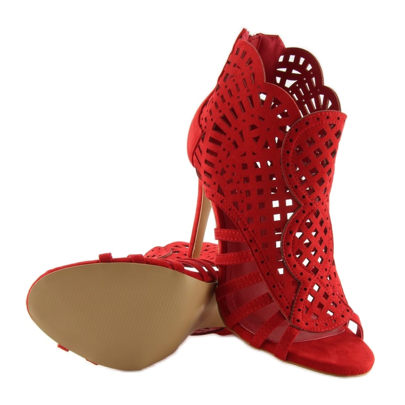 Nyitott orrú piros nyitott orrú csizma M286 Red 2