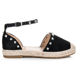 Nio Nio Lapos espadrill szandál fekete 1