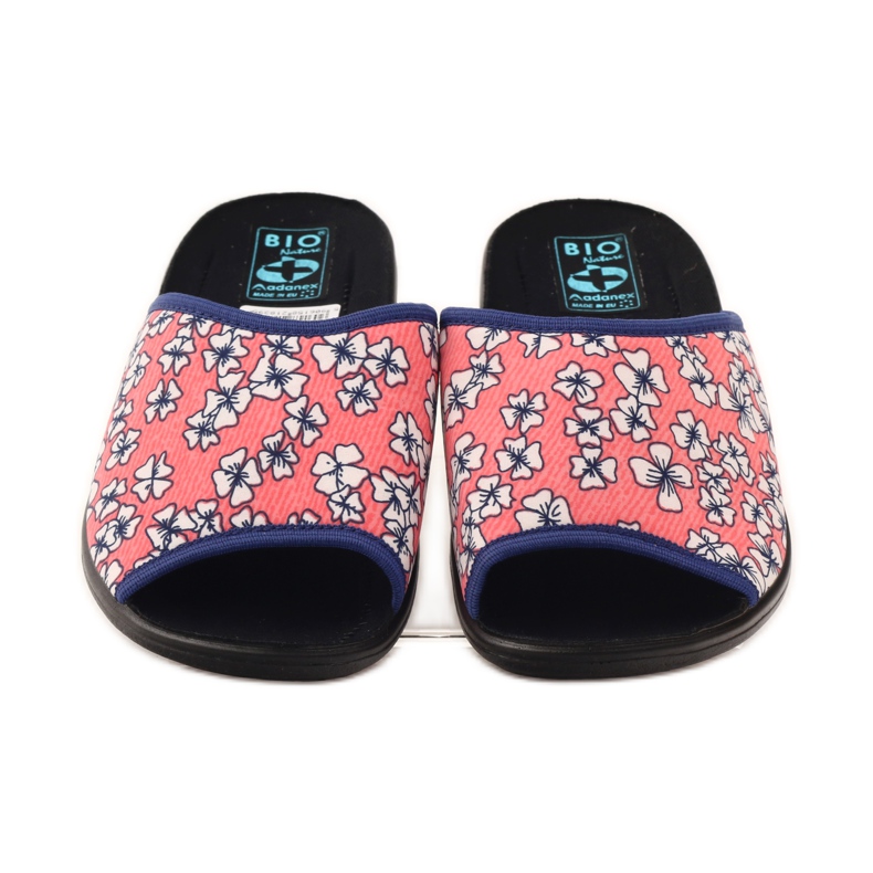 Adanex Világos korallvirágú papucs G1/2 fehér sokszínű rózsaszín 4