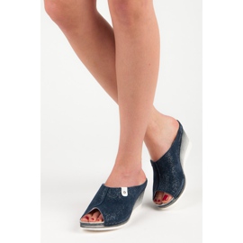 Vinceza Kék ékpapucs 1