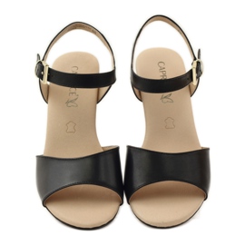 Caprice női cipő bőr szandál 28213 fekete 4