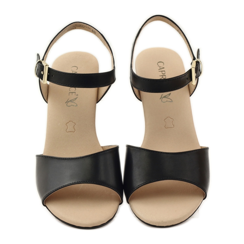 Caprice női cipő bőr szandál 28213 fekete 4