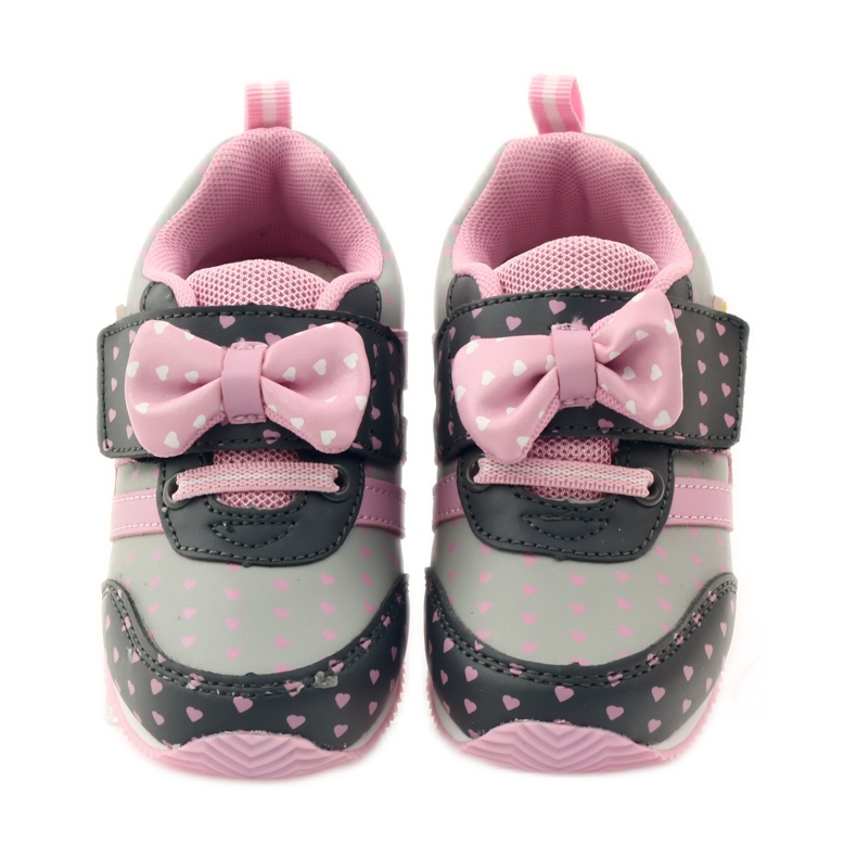 American Club Amerikai sportcipő bőr talpbetéttel rózsaszín szürke 4