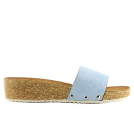 Kék női papucs CK05P LT.BLUE 1