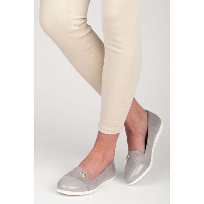 Vinceza Lordsy lakkozott lábujjjal szürke 2