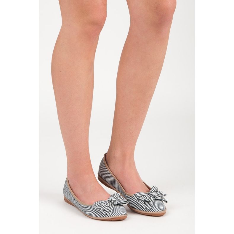 Seastar Bordás balerinák masnival fekete 1