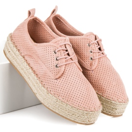 Seastar Áttört espadrillák az emelvényen rózsaszín 1 Seastar Áttört espadrillák az emelvényen rózsaszín 1