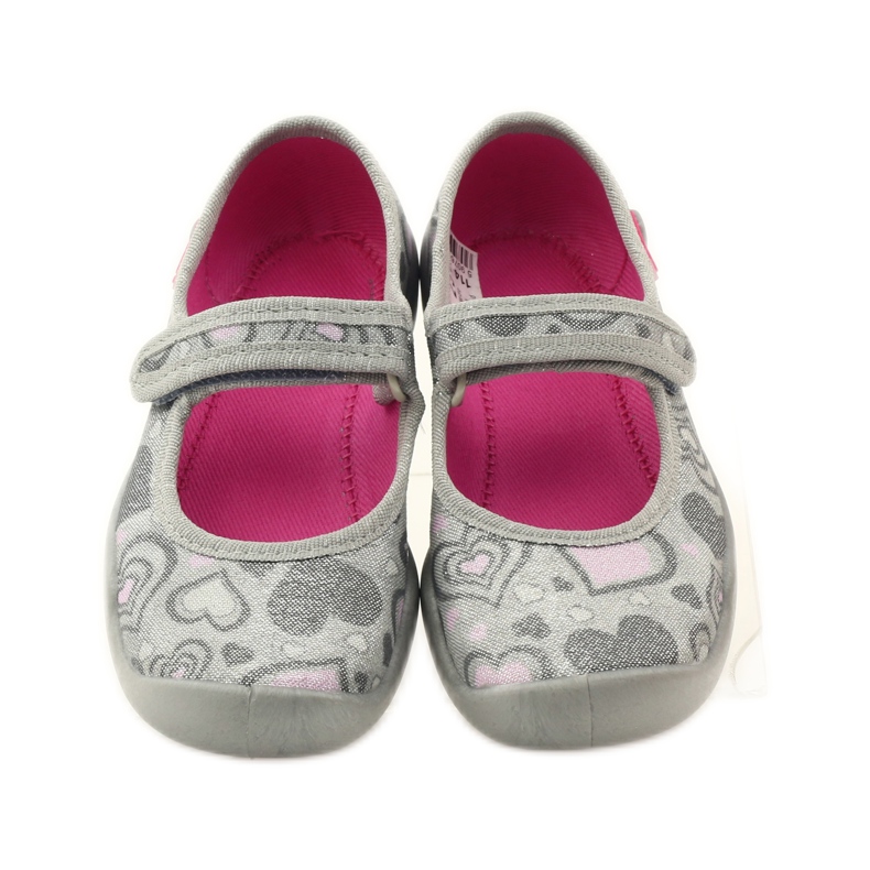 Balerina papucs szívek Befado 114x284 rózsaszín szürke 4