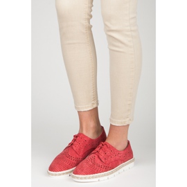Kylie Áttört espadrillák piros 2