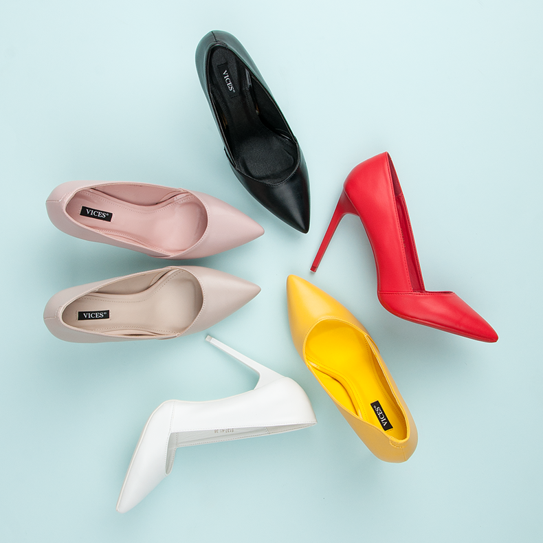 Elegáns VICES magassarkú piros 1