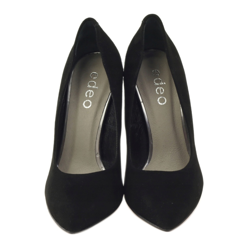 Edeo Bőr pumpák magas sarkú 3162 fekete 4