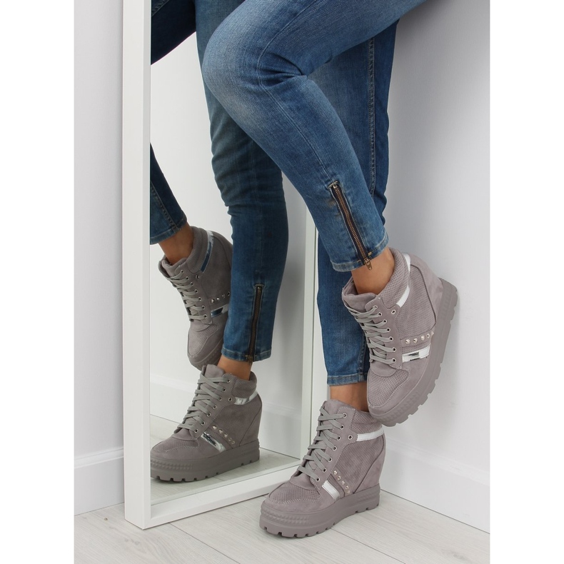 Szürke Női szürke tornacipő AT-0650-L Szürke 2 Szürke Női szürke tornacipő AT-0650-L Szürke 2