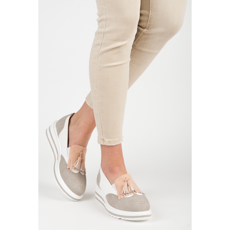 Női boho vices cipő szürke 2