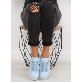 Kék NB183P Kék magas talpú tornacipő 2