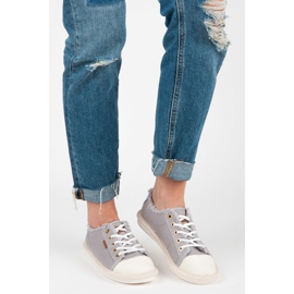 Seastar Fűzős tornacipők, espadrillák szürke 2