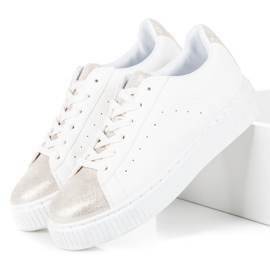 Megkötött kígyómintás tornacipő fehér 2 Megkötött kígyómintás tornacipő fehér 2