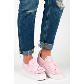 Felbújós tornacipő masnival rózsaszín 2 Felbújós tornacipő masnival rózsaszín 2