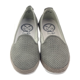 Filippo Gray Lords balerinák F 081 espadrillák szürke 4