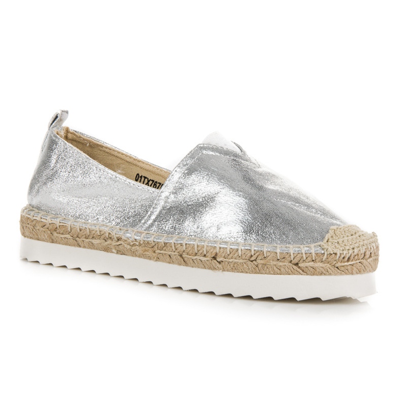 Ezüst Slip-On espadrillák szürke 1