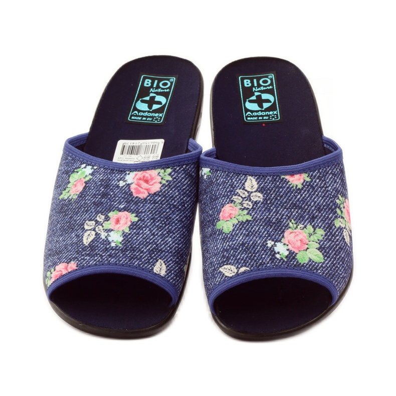 Női Adanex rózsaszín farmer papucs kék zöld piros 4