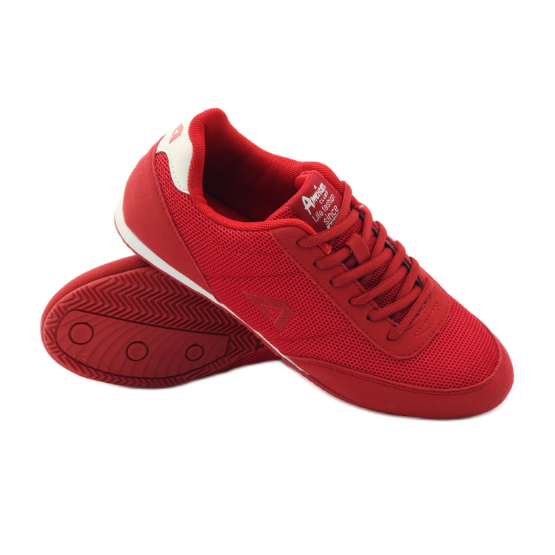 American Club Amerikai 7066 red jogging sport fehér piros 3