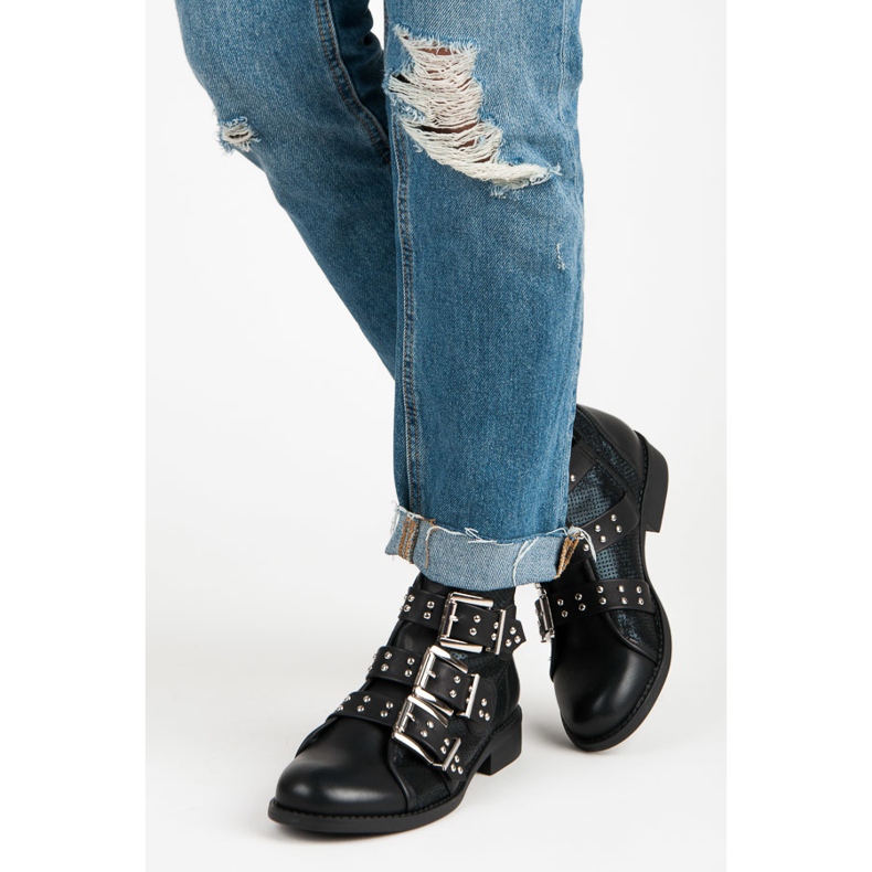 Seastar Tavaszi rock csizma fekete 2