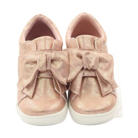 American Club Amerikai 17386 rózsaszín tornacipő sárga 4