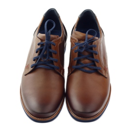 Alkalmi cipő férfiaknak Nikopol 1657 barna fekete sötétkék 4