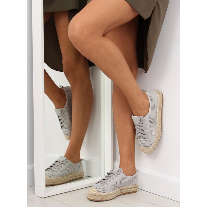 Szürke espadrilles tornacipő BB06P Szürke 1