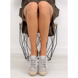 Szürke espadrilles tornacipő BB06P Szürke 2 Szürke espadrilles tornacipő BB06P Szürke 2