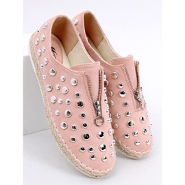 Espadrilles rózsaszín csapokkal 9039-28 Pink 1