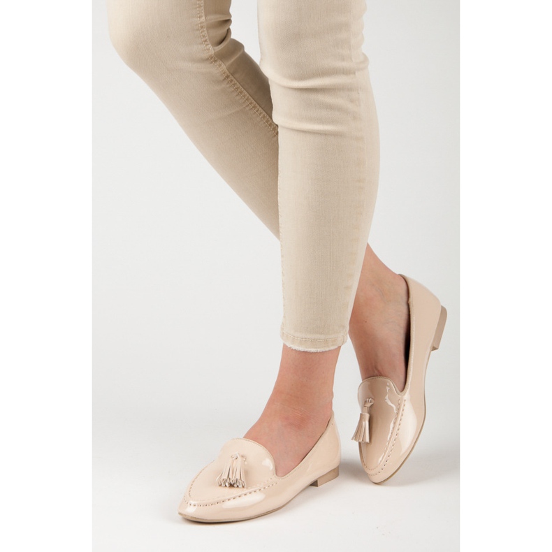 Vices Lakkozott mokaszin satu barna 1