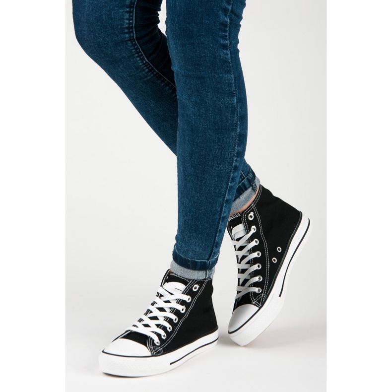 Seastar Női magas tornacipő fekete 2