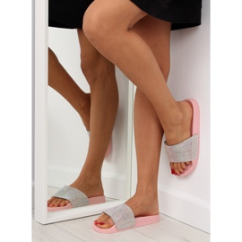 Gumi papucs cirkóniával rózsaszín S20 rózsaszín 1