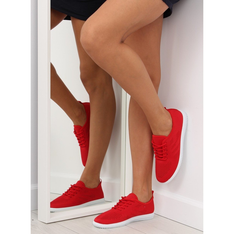 Piros Női piros tornacipő LA10P Piros 1