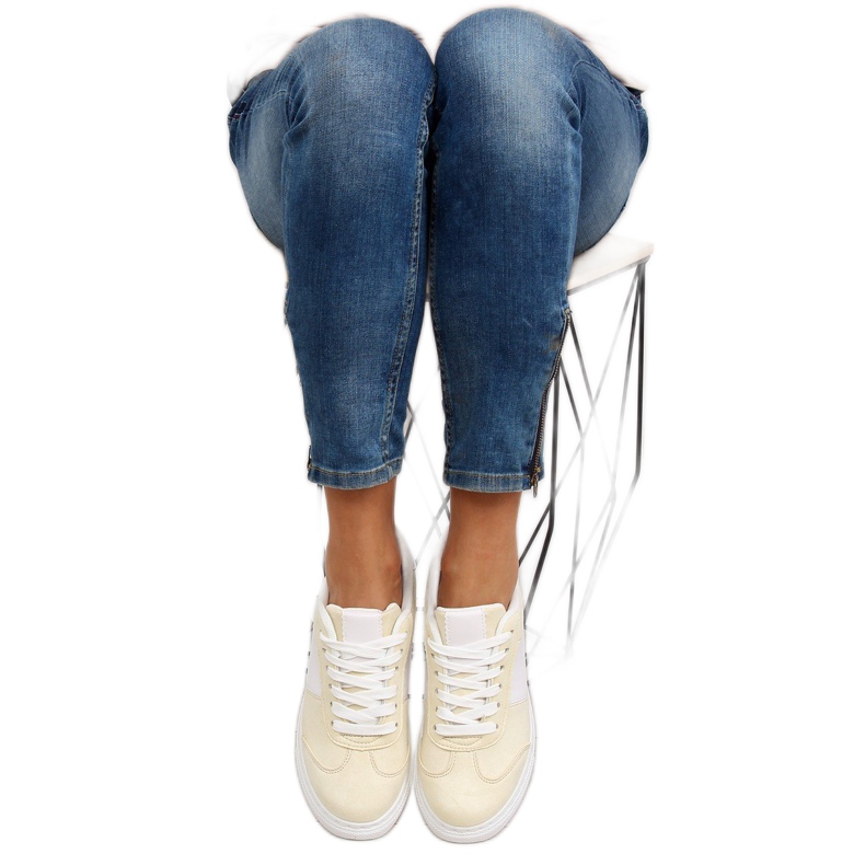 Pasztell sárga női tornacipő C928-36 Sárga 1