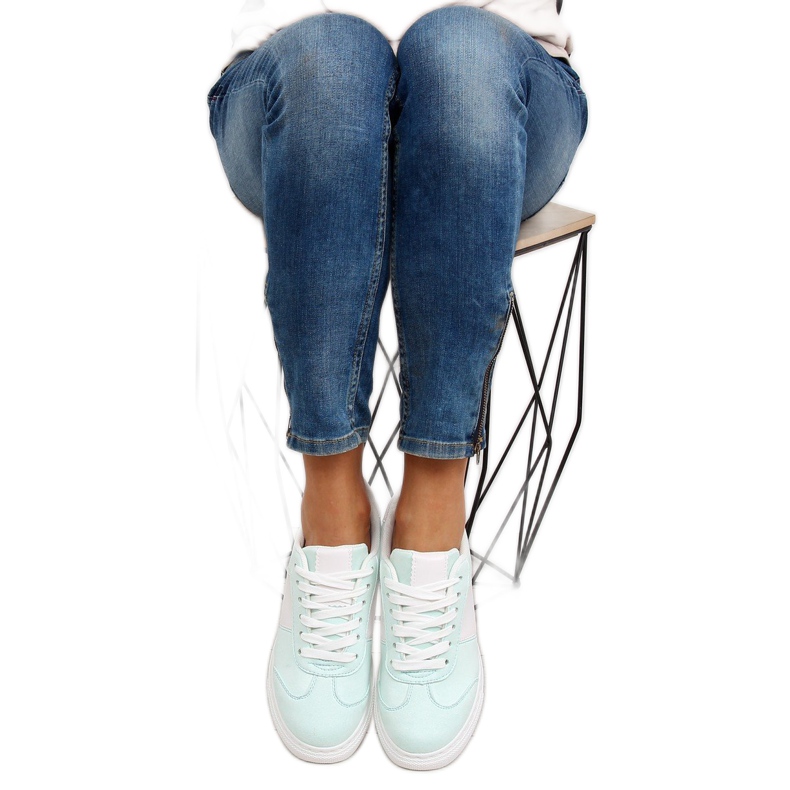 Pasztell menta zöld női tornacipő 1