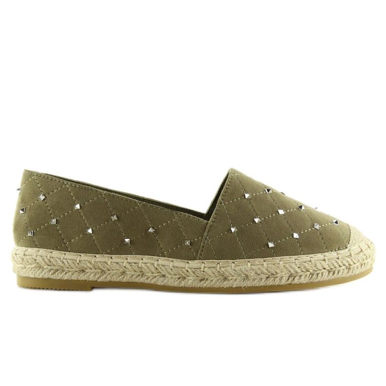 Zöld espadrillák szegecsekkel 5481 zöld 2