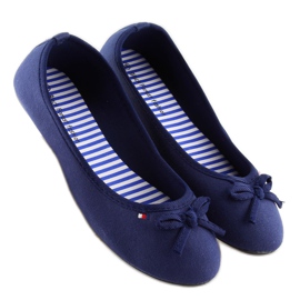Női sötétkék balerina T141 navy 2