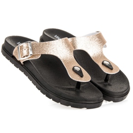 Arany VINCEZA papucs aranysárga 2