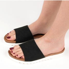 Fekete velúr vinceza papucs 2